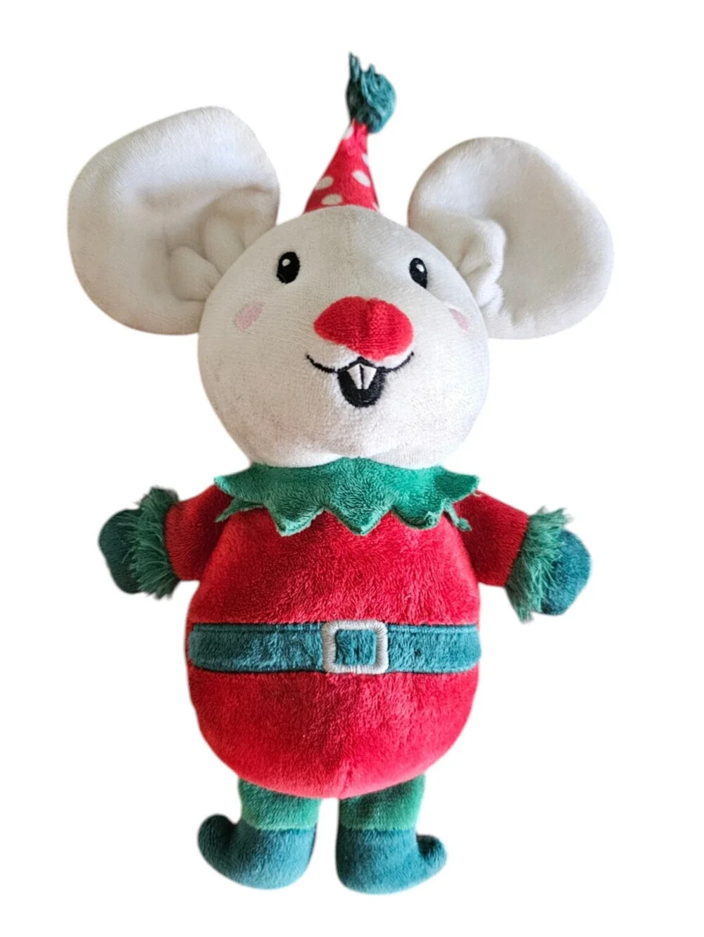 Bark Box Dog Plush Toy Christmas Holiday Elf Mouse